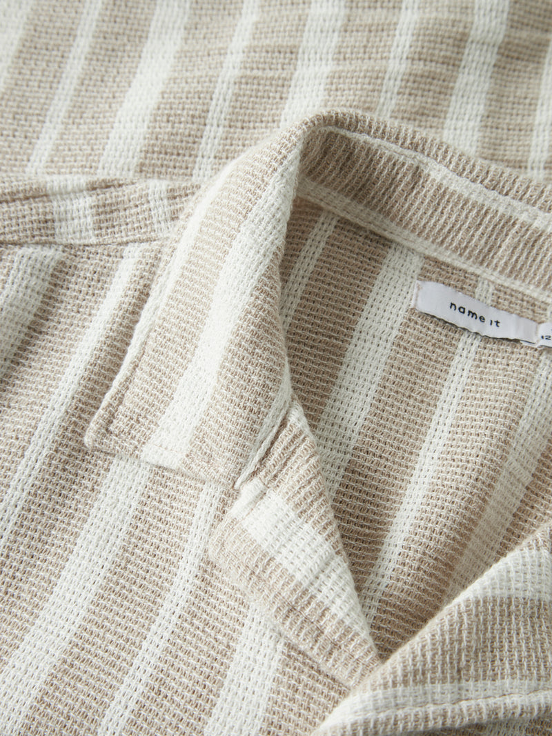 NKMFOKO SS NREG SHIRT beige