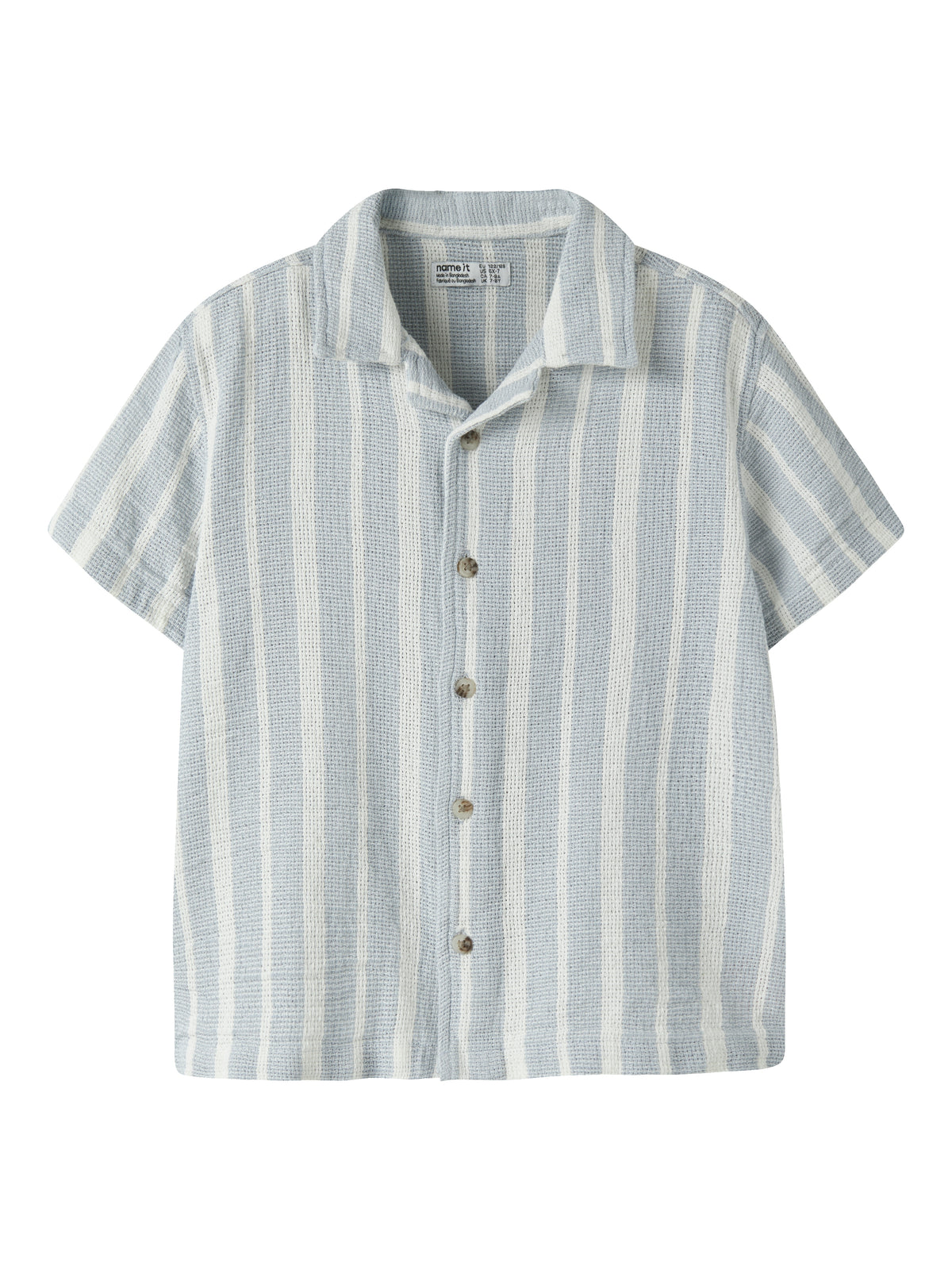 NKMFOKO SS NREG SHIRT licht blauw