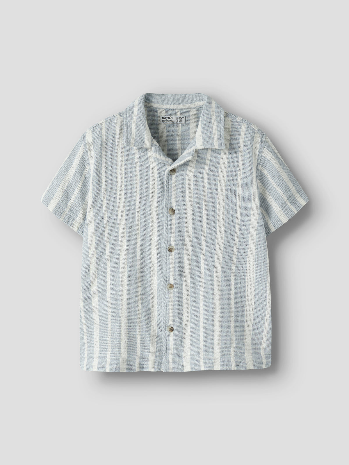 NKMFOKO SS NREG SHIRT licht blauw
