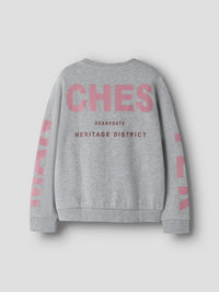 NKFNOKKI LS  SWEAT grijs