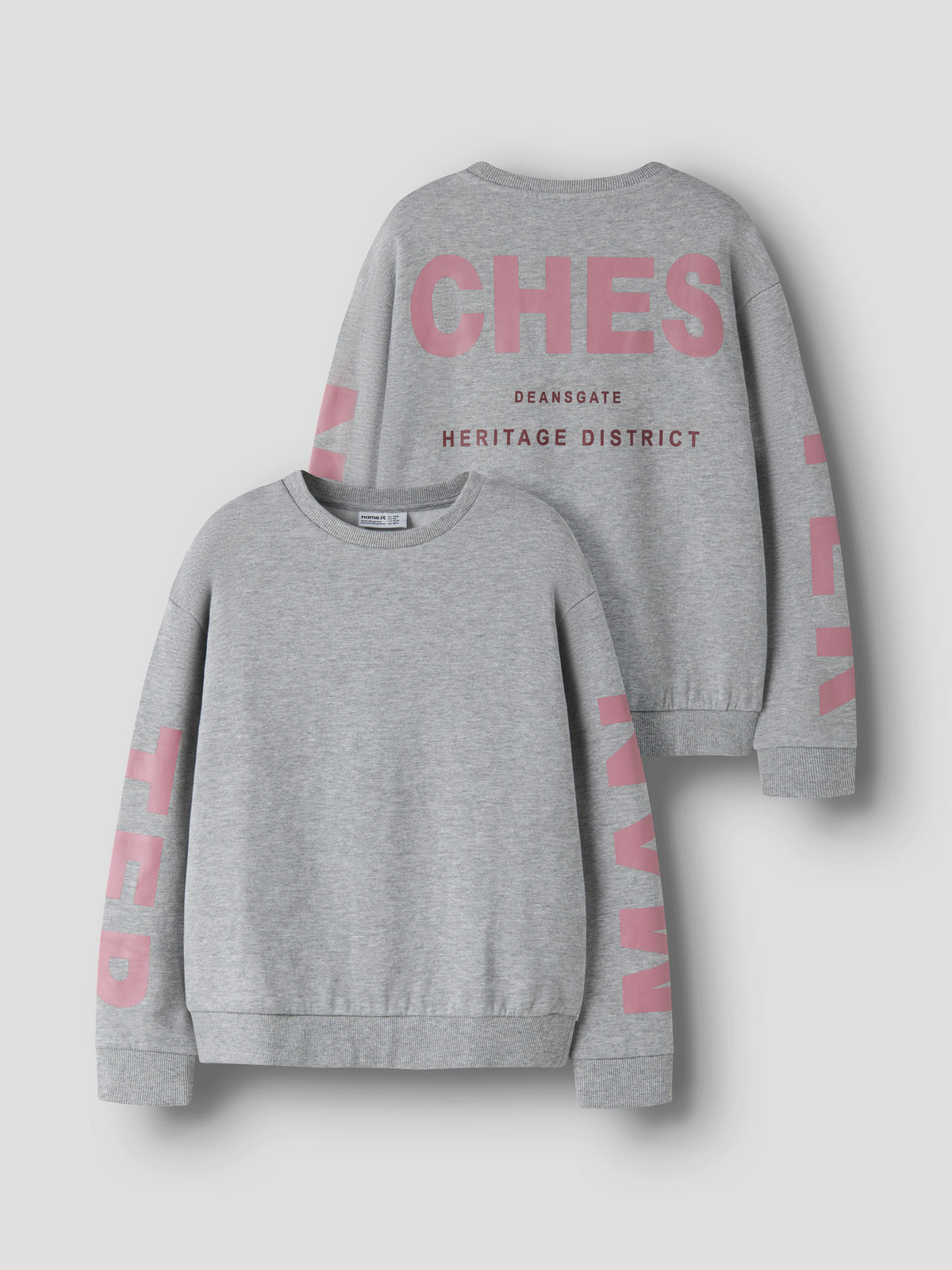 NKFNOKKI LS  SWEAT grijs