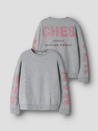 NKFNOKKI LS  SWEAT grijs