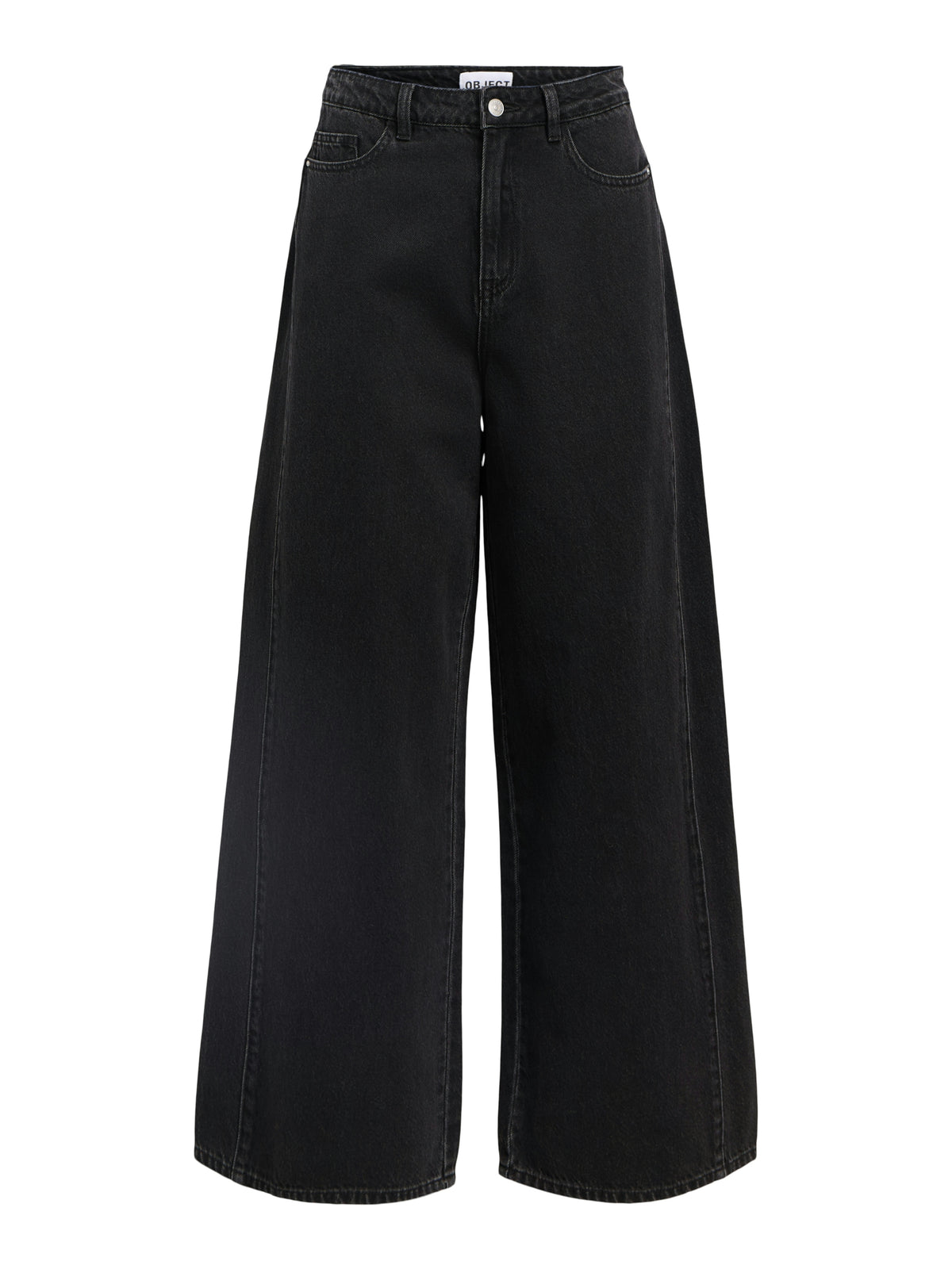 OBJMOJI ZARAFINE WIDE JEANS zwart
