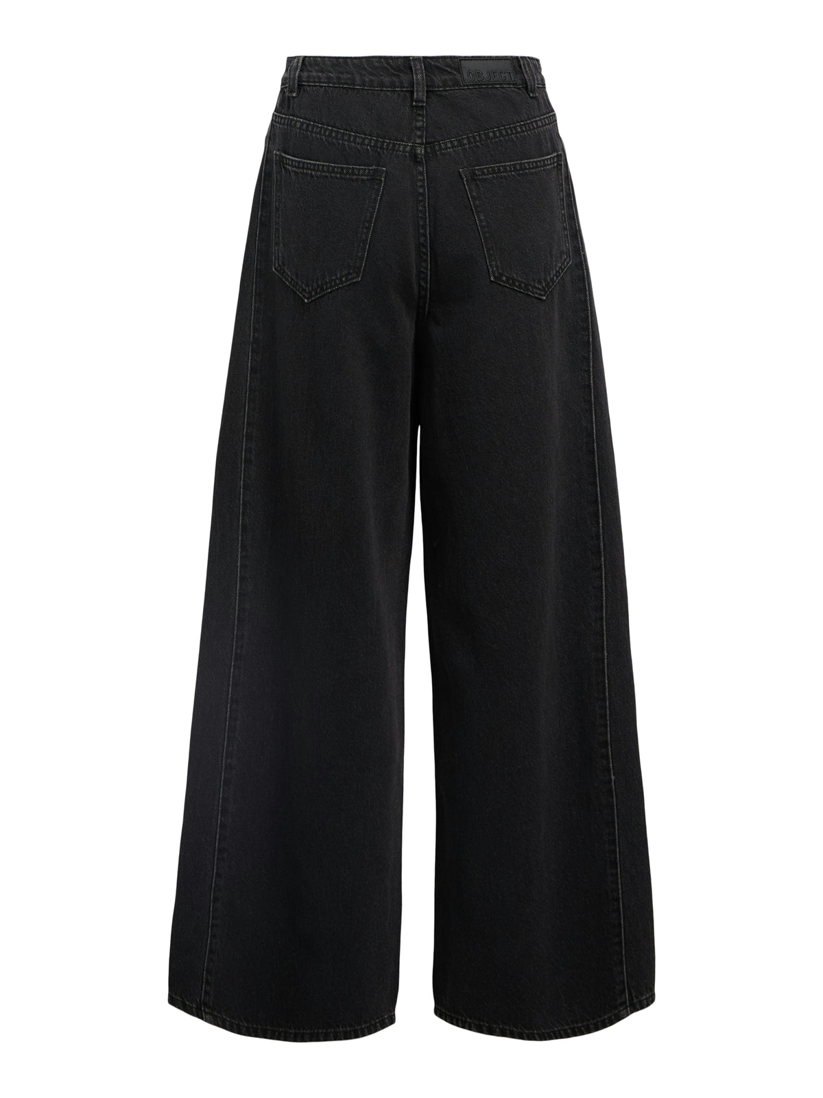 OBJMOJI ZARAFINE WIDE JEANS zwart