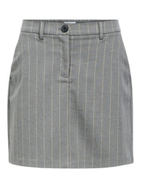 OBJLISA SHORT SKIRT grijs