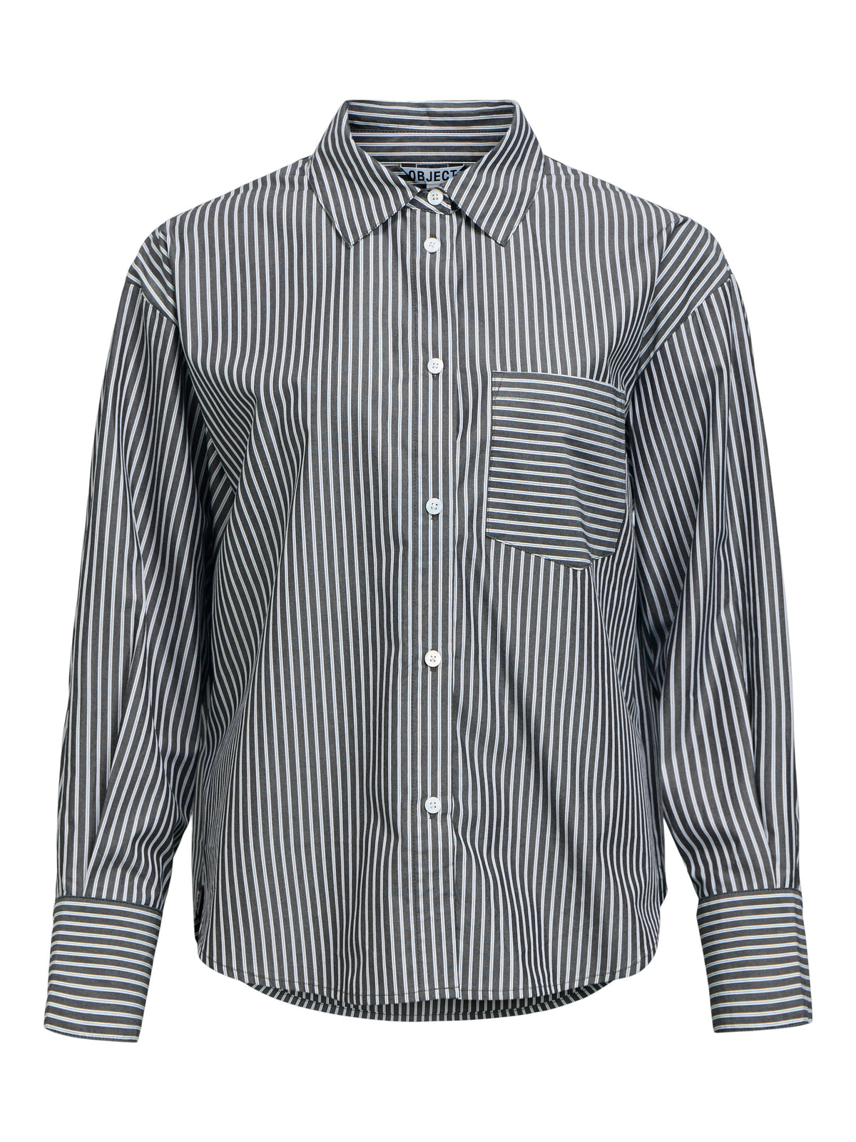 OBJZILA  SHIRT zwart/wit