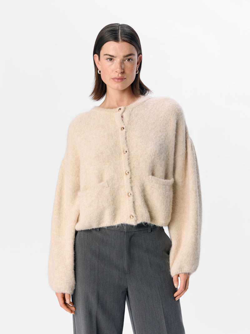 OBJSAGGIA  CARDIGAN beige
