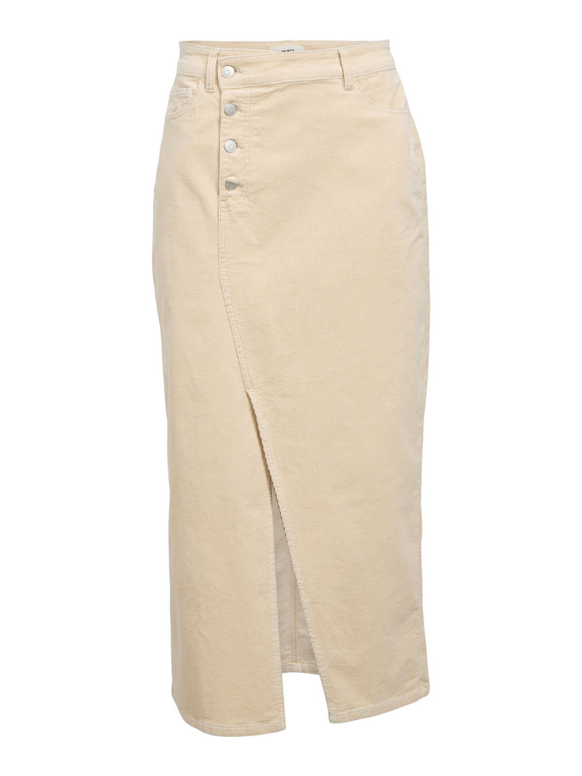 OBJLIVA CORDUROY SKIRT beige