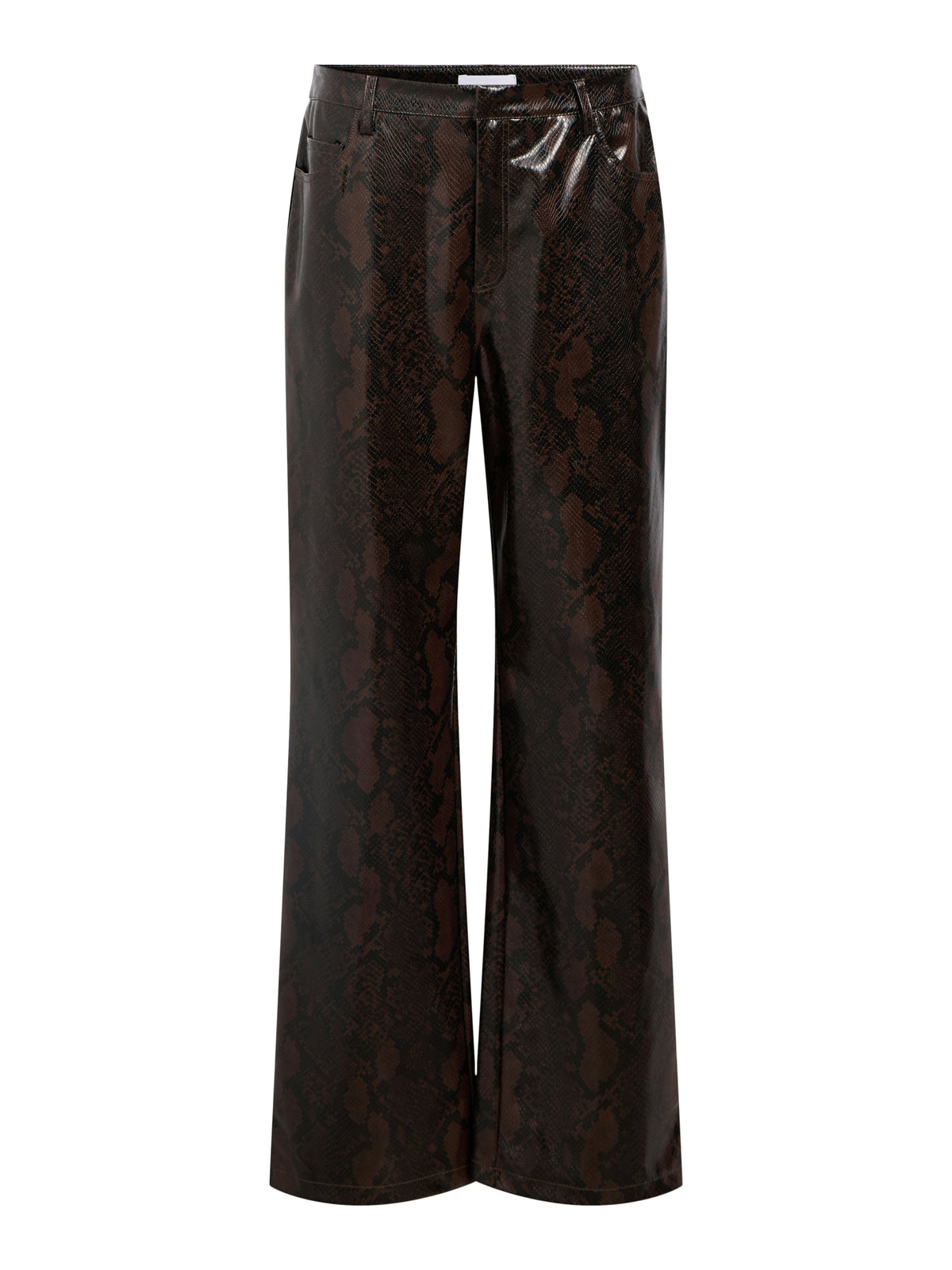 OBJEBBA SNAKE PANT bruin/zwart