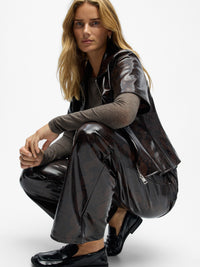 OBJEBBA SNAKE PANT bruin/zwart