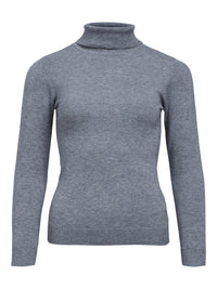 OBJTHESS ROLLNECK PULLOVER grijs