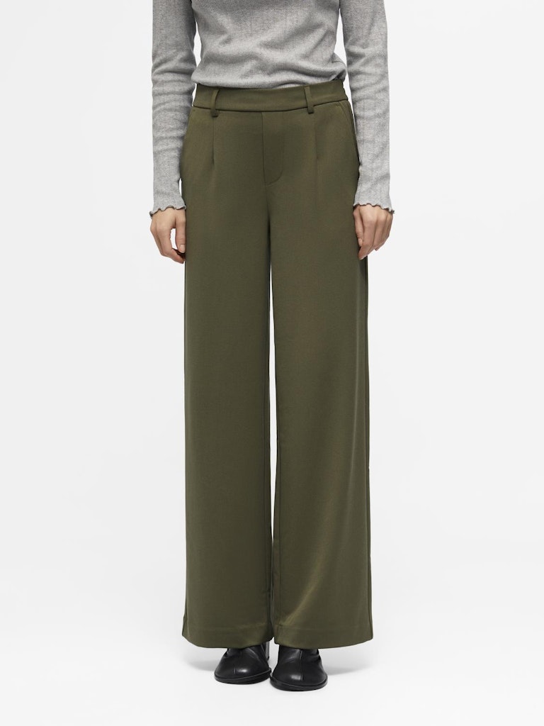 OBJLISA WIDE PANT ivy green