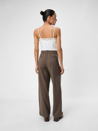 OBJLISA WIDE PANT morel bruin