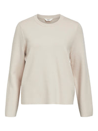 OBJREYNARD SLEEVE O-NECK zilver grijs