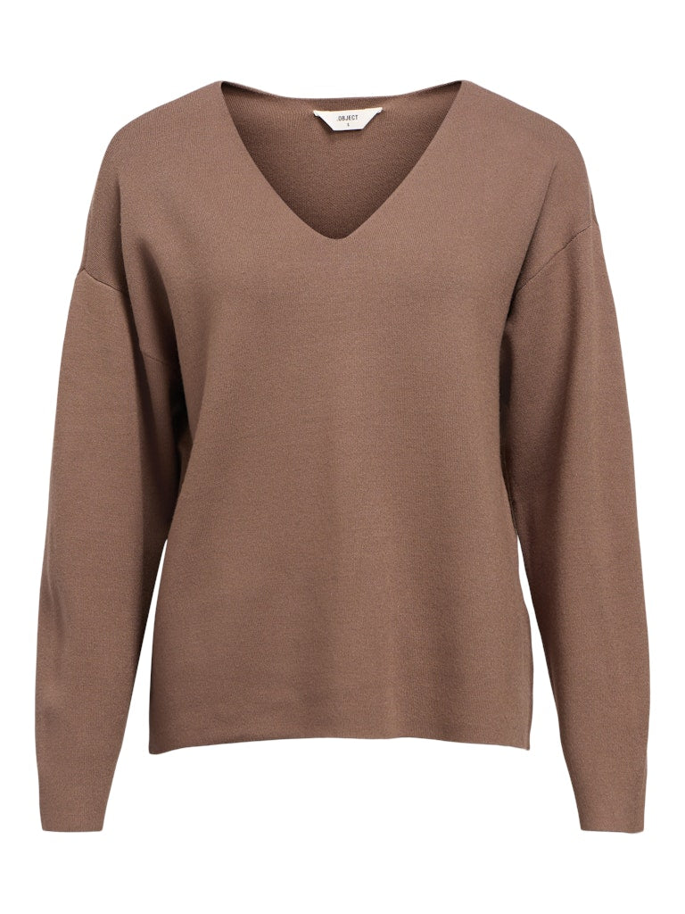 OBJREYNARD V-NECK PULL bruin