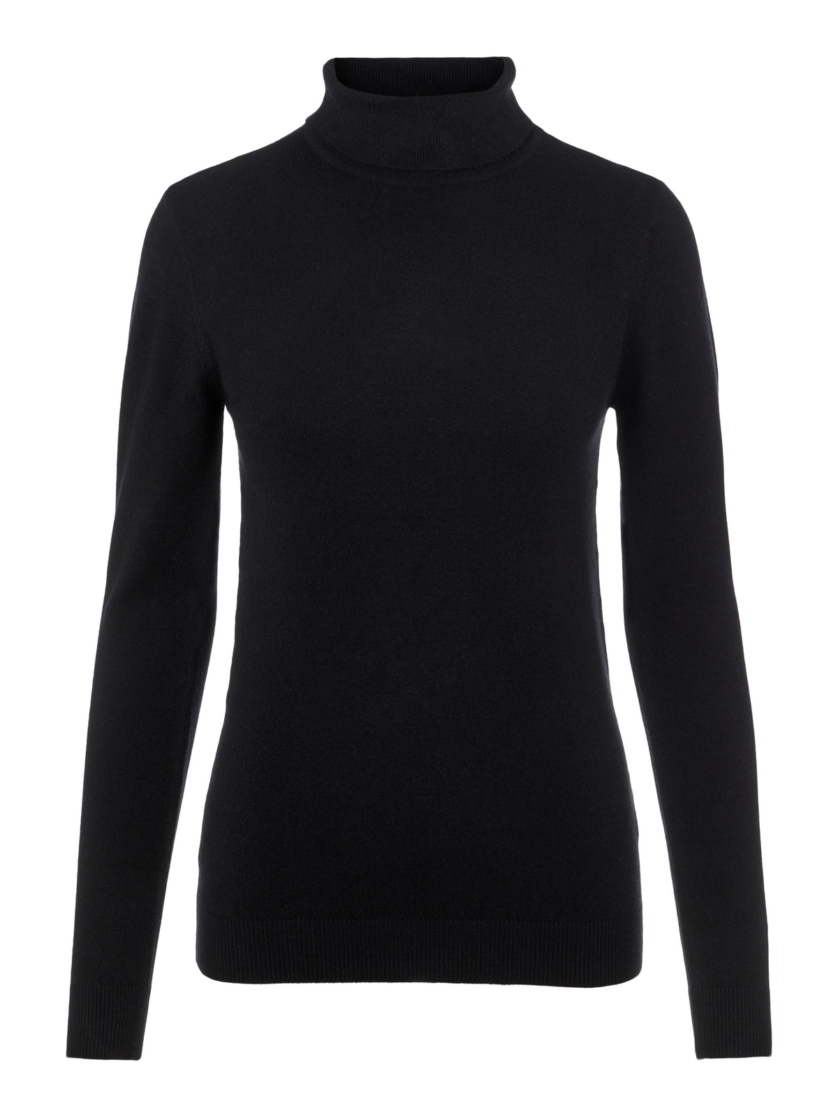 OBJTHESS ROLLNECK KNIT zwart