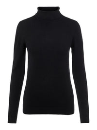 OBJTHESS ROLLNECK KNIT zwart