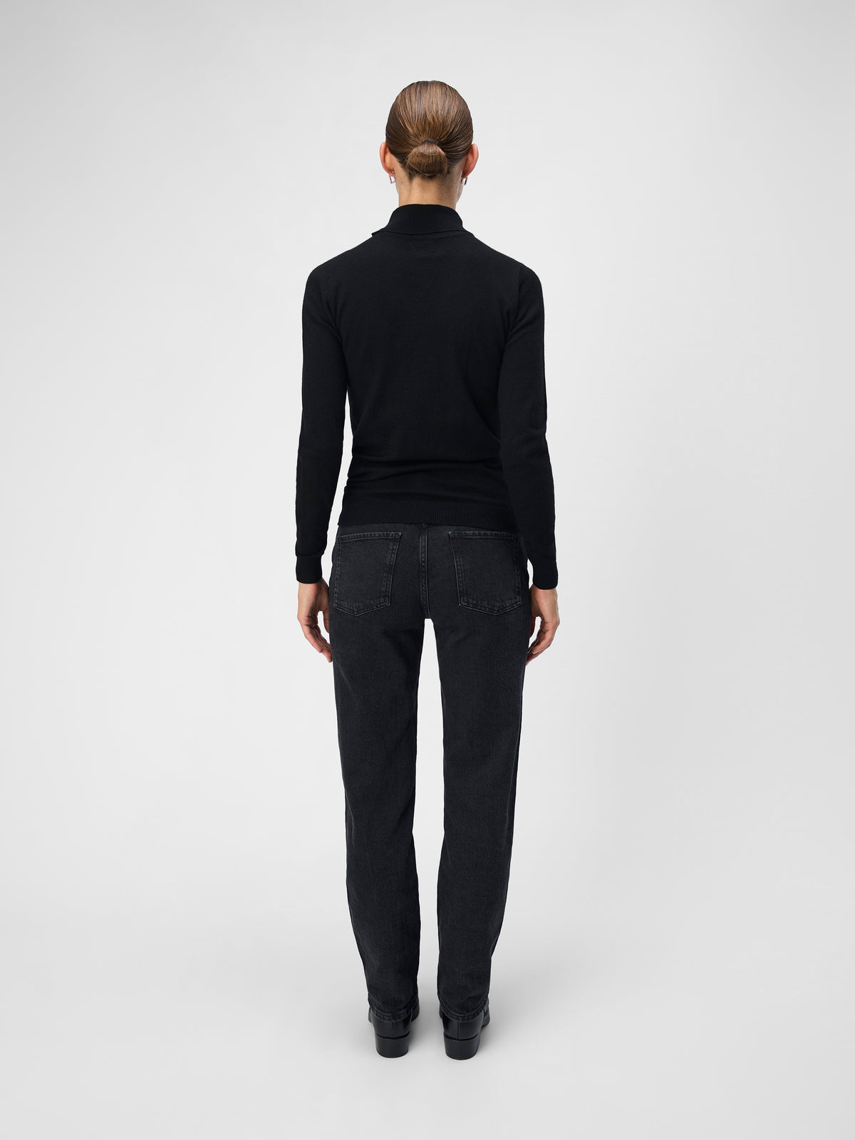 OBJTHESS ROLLNECK KNIT zwart