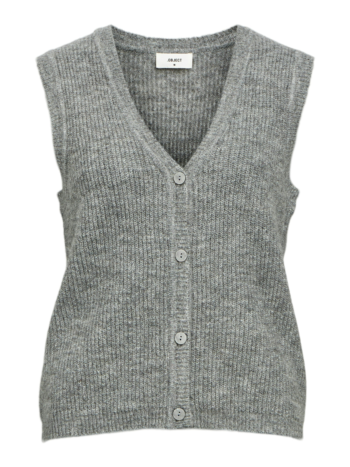 OBJDIANA KNIT WAISTCOAT grijs