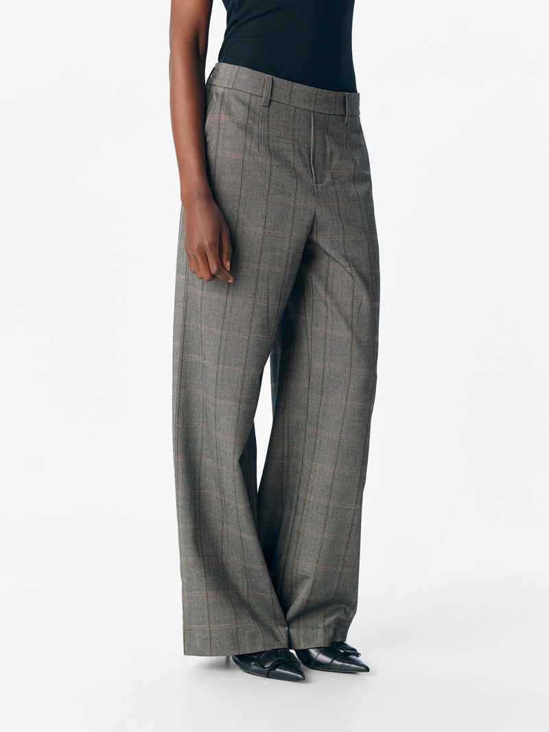 OBJLISA WIDE PANT grijs