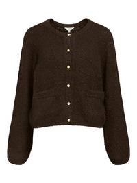 OBJSAGGIA KNIT CARDIGAN bruin