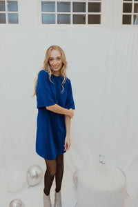 OBJFILIPA DRESS blauw