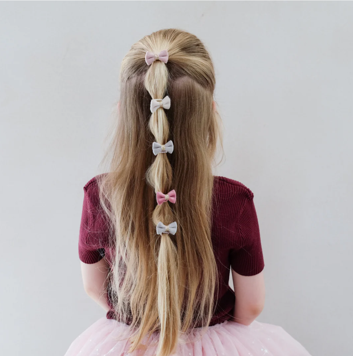 TINKERBELL VELVET BOW MINI PONIES multi