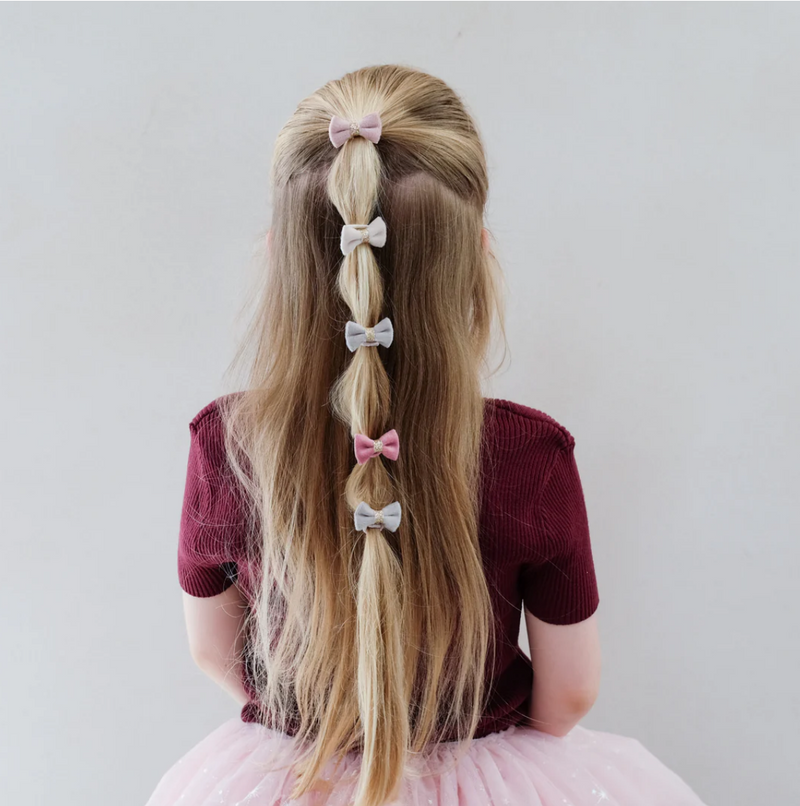 TINKERBELL VELVET BOW MINI PONIES multi