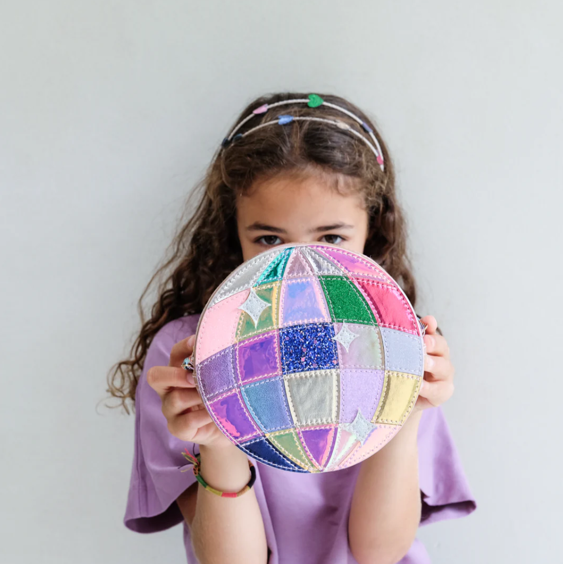 BRIGHT DISCO BALL BAG multi