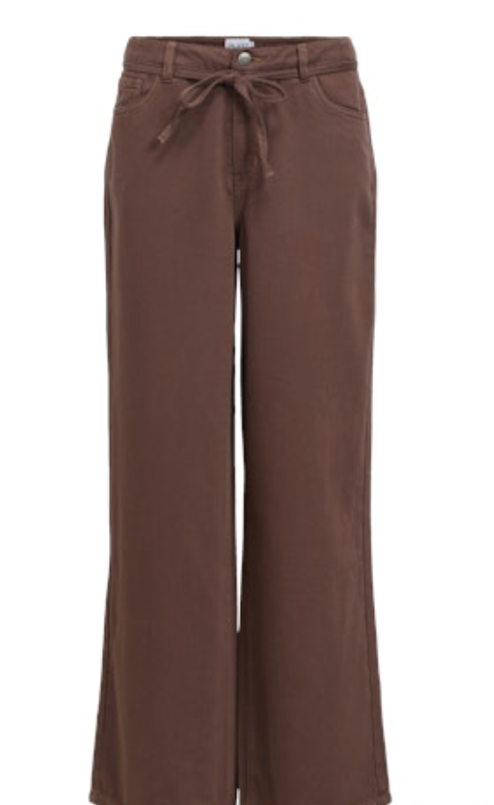 OBJROSIE WIDE JEANS bruin