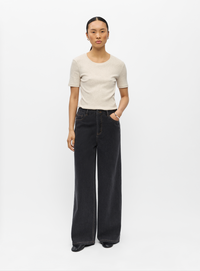 OBJLUCA WIDE JEANS zwart