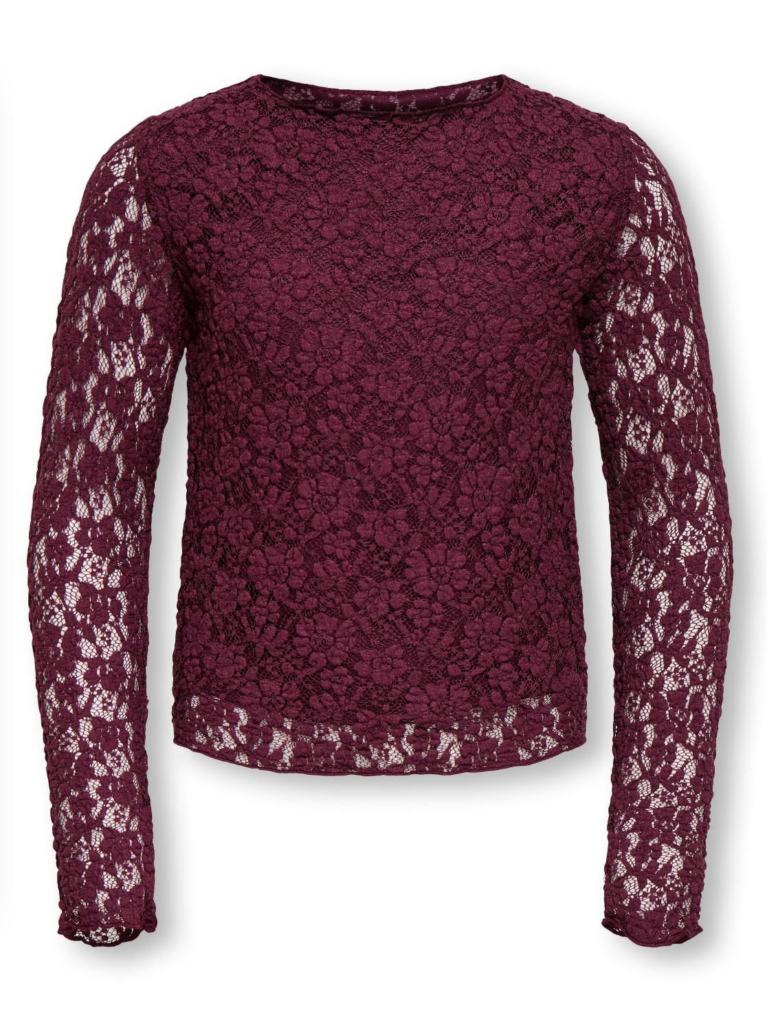 KOGLEIKA LACE TOP bordeaux