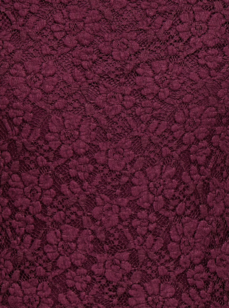 KOGLEIKA LACE TOP bordeaux