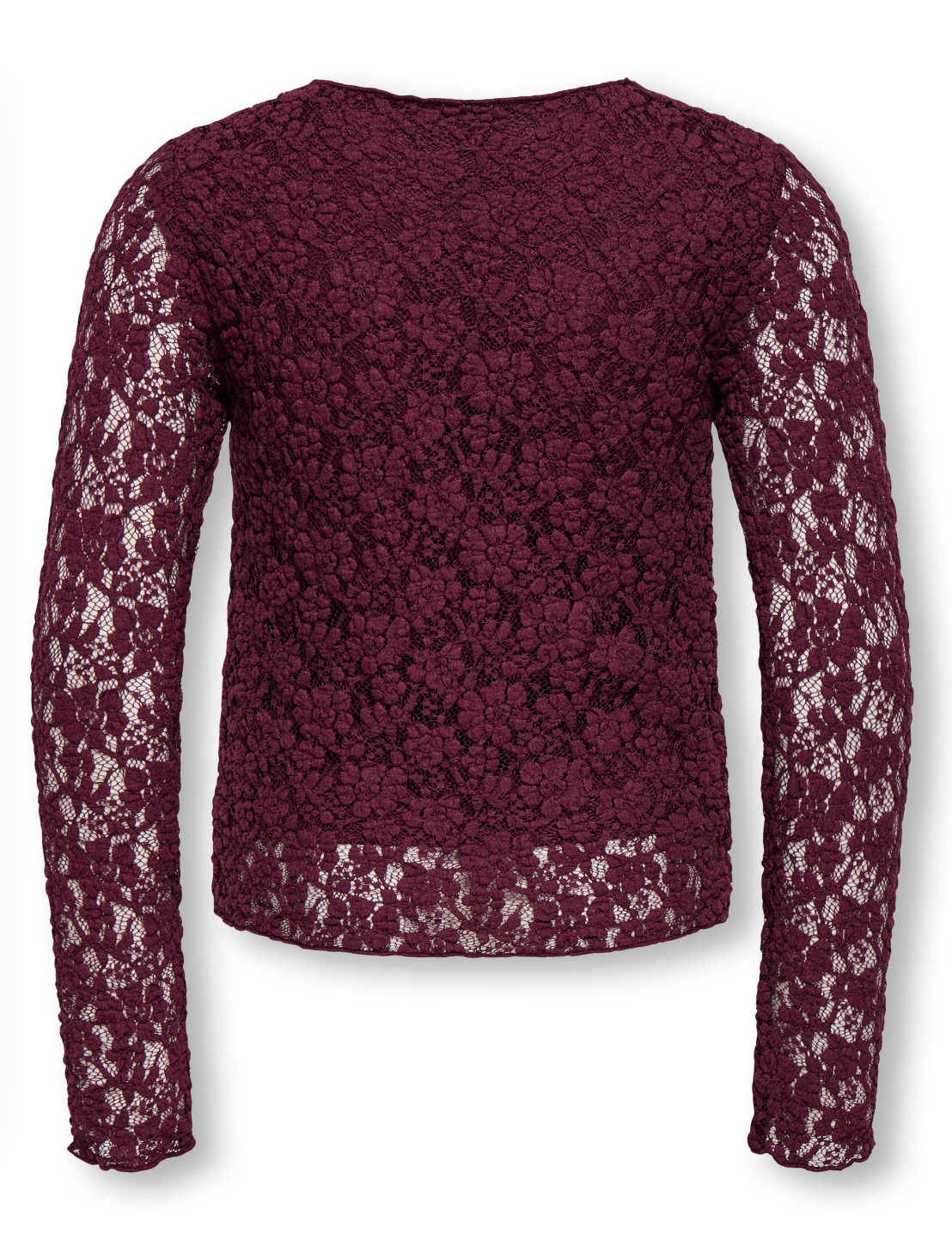 KOGLEIKA LACE TOP bordeaux