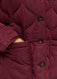 OBJALLIE QUILTED JACKET bordeaux