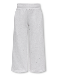 KMGOLIVIA GLITTER PANTS licht grijs/glitter