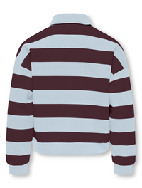 KOGSWEAT LS POLO SWT Blauw/bordeaux