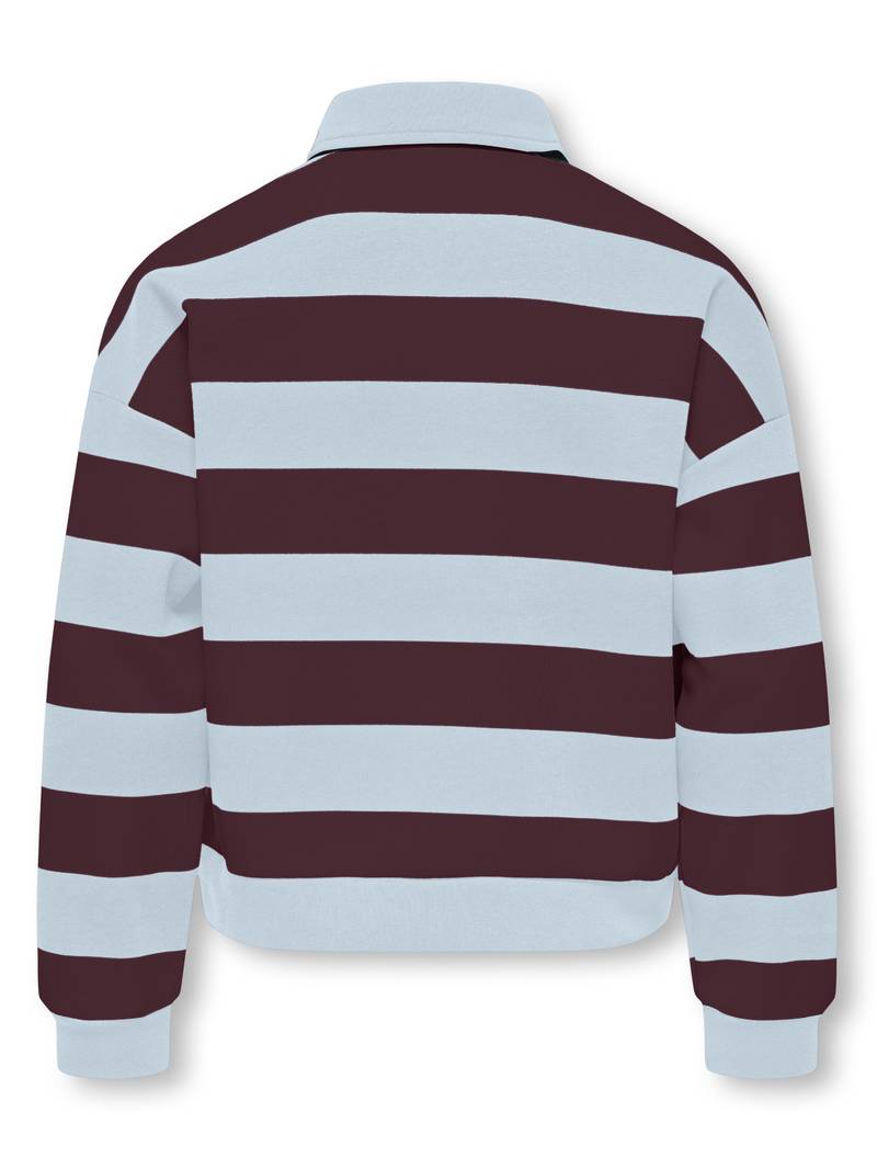 KOGSWEAT LS POLO SWT Blauw/bordeaux