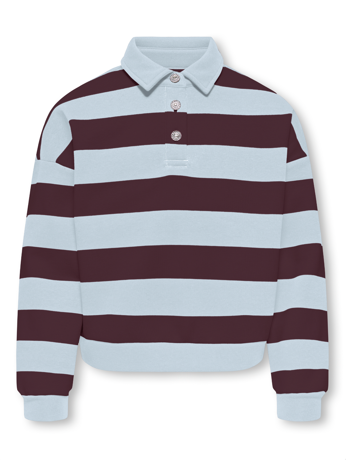 KOGSWEAT LS POLO SWT Blauw/bordeaux