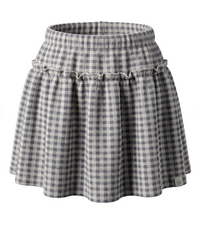 YDCHECK SKIRT blauw