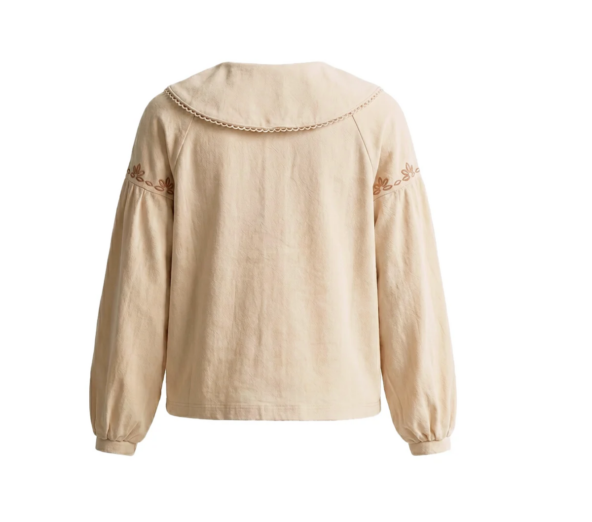 YDTWILL WOVEN BLOUSE ecru