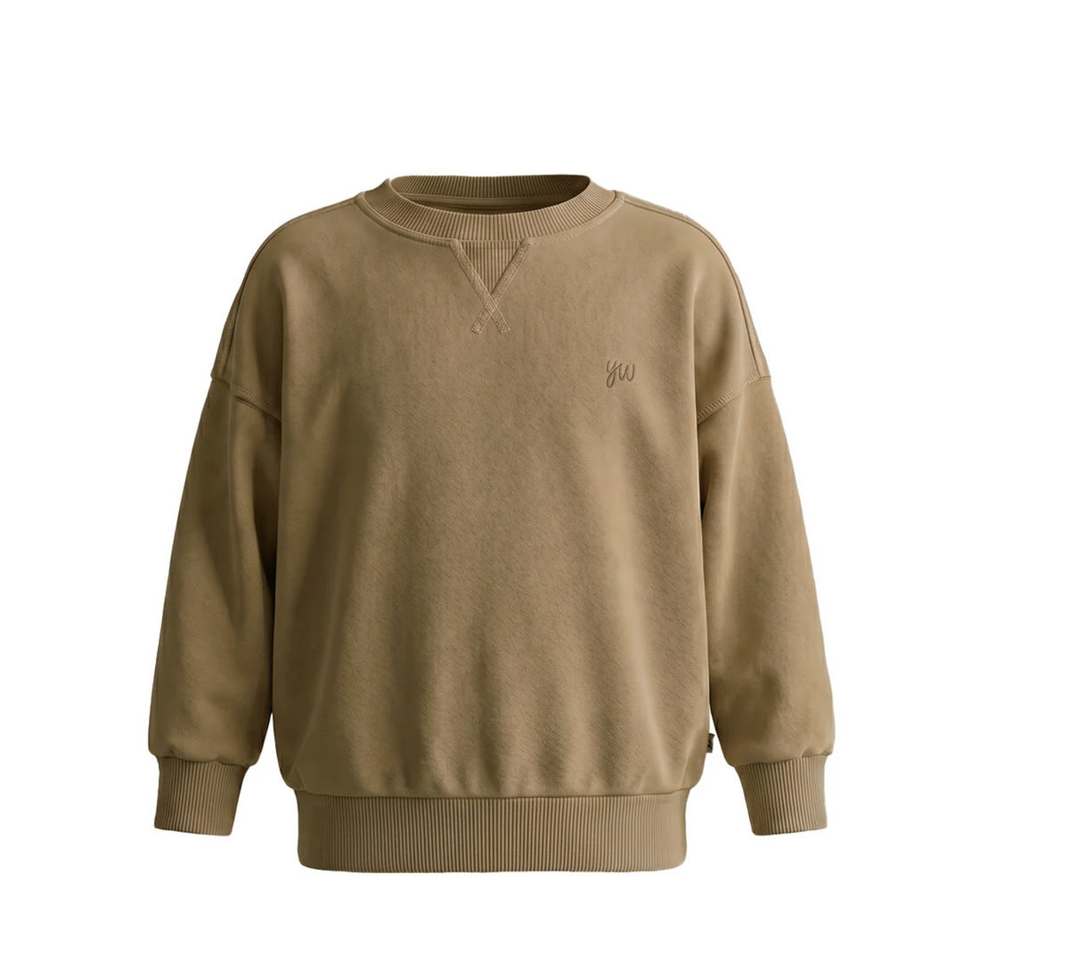 YDGARMENT DYE SWEATER bruin