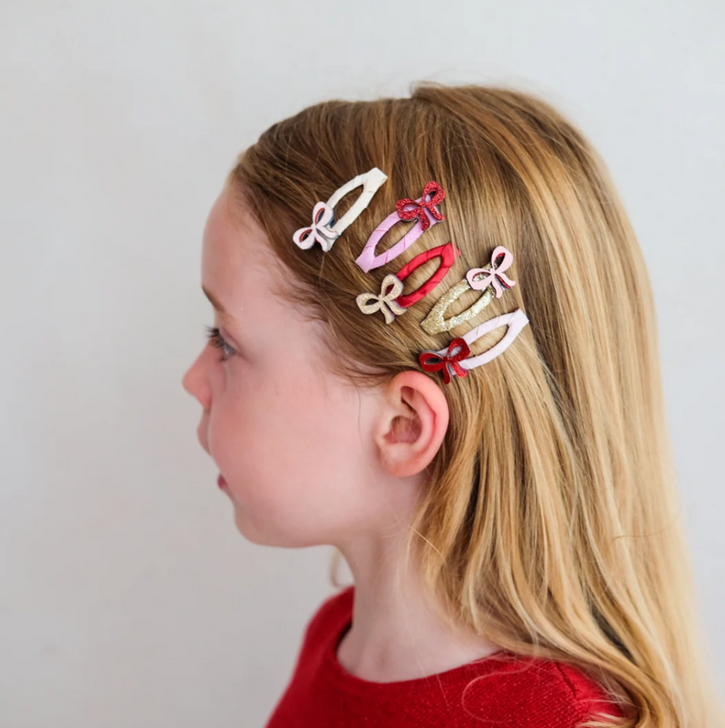 CUTESY BOW MINI HAIR CLIPS