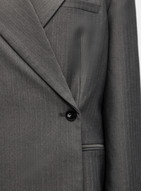 OBJNOAMI WRAP BLAZER grijs