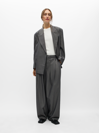 OBJNOAMI LOOSE PANTS grijs