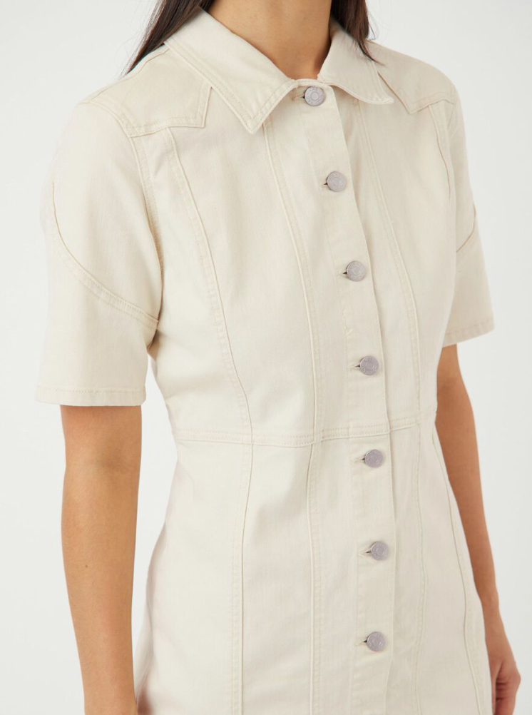 YASDIRMA DENIM DRESS ecru