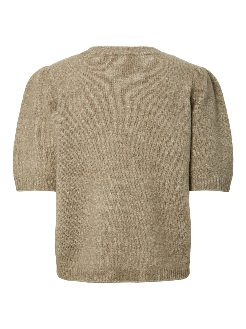 YASANNE KNIT PULLOVER grijs