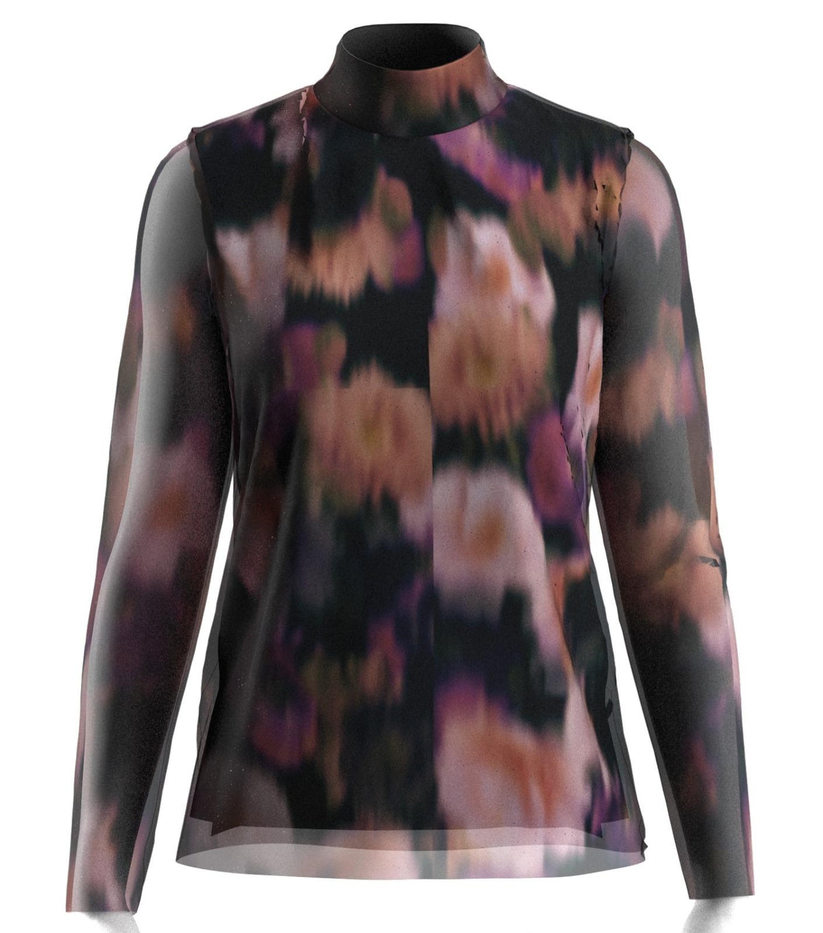 YASMINDY HIGH NECK  MESH TOP multi