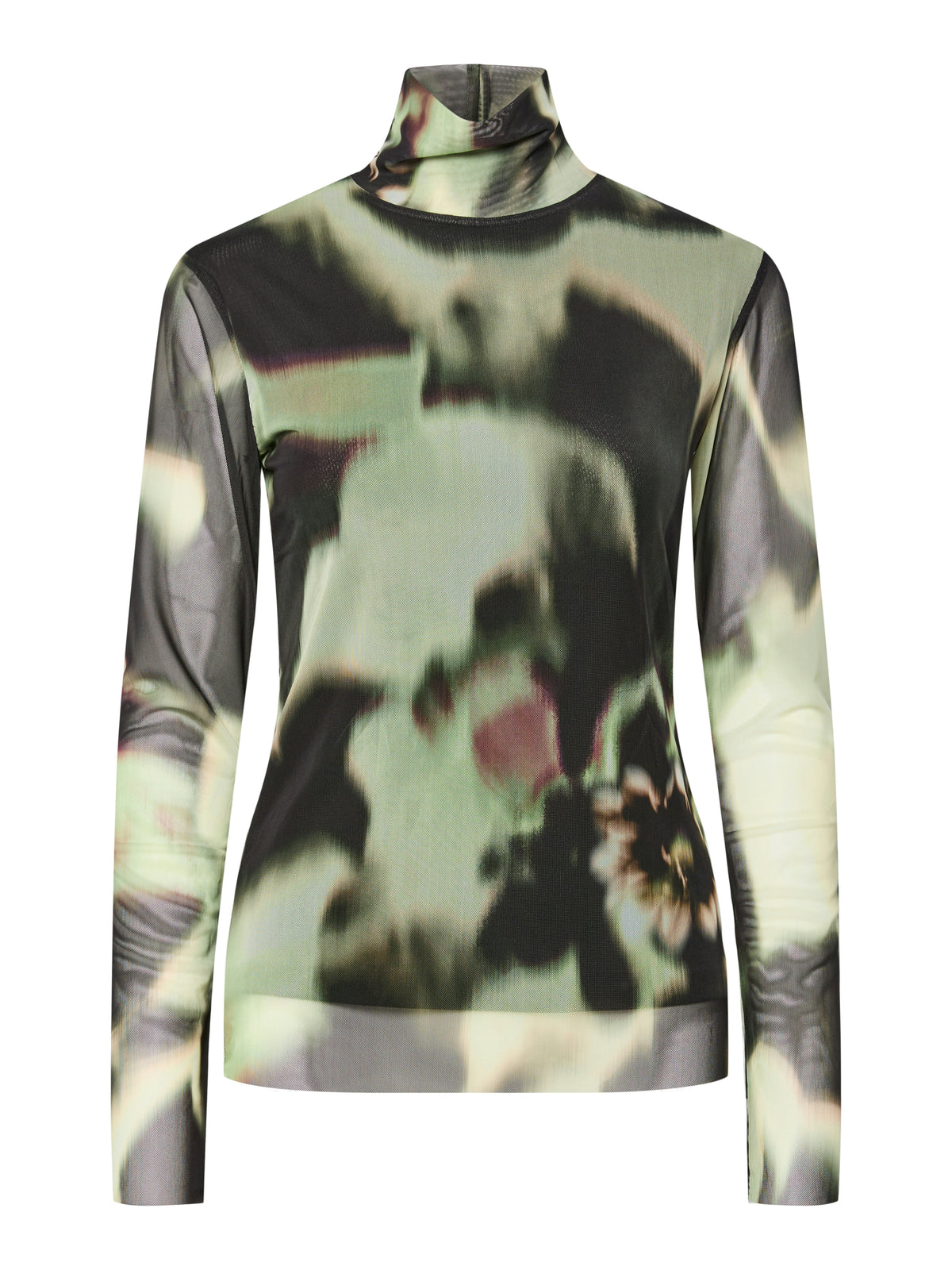 YASLOMI HIGH NECK MESHTOP groen