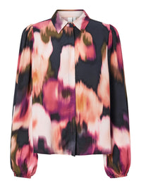 YASASINA SHIRT zwart/oranje